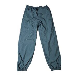 Vintage Champion Windbreaker Track Pants Mens M  Green Joggers Ankle Zip 90s